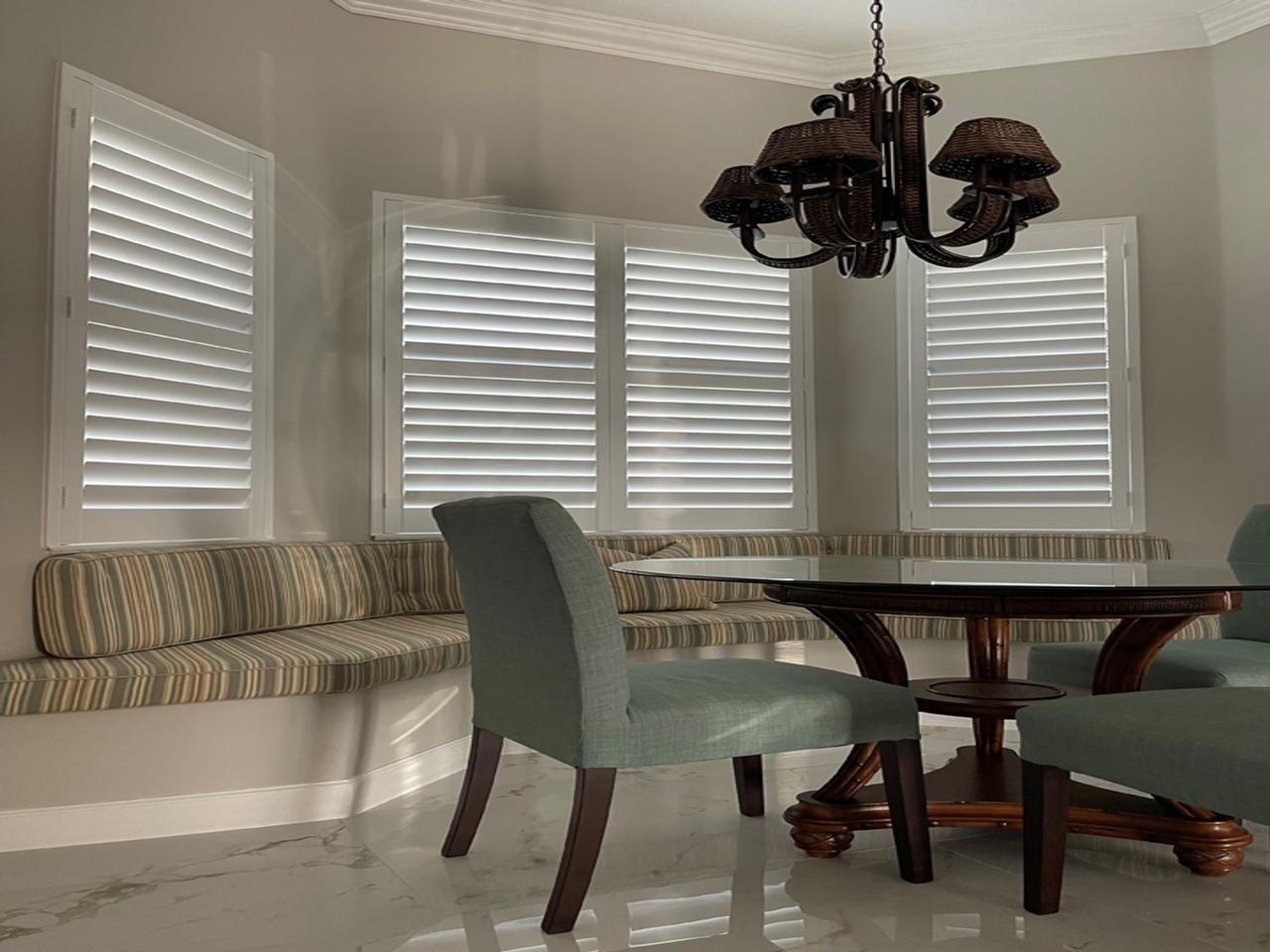 Bay window with Louverwood Shutters