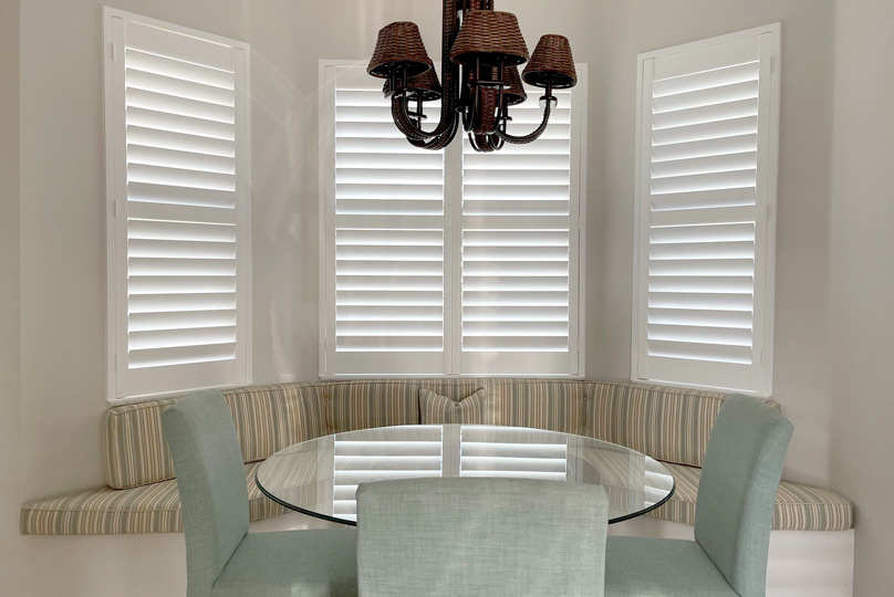 Bay Window Shutter Treatment