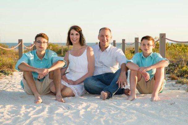 Fran and Craig Amick with their 2 sons