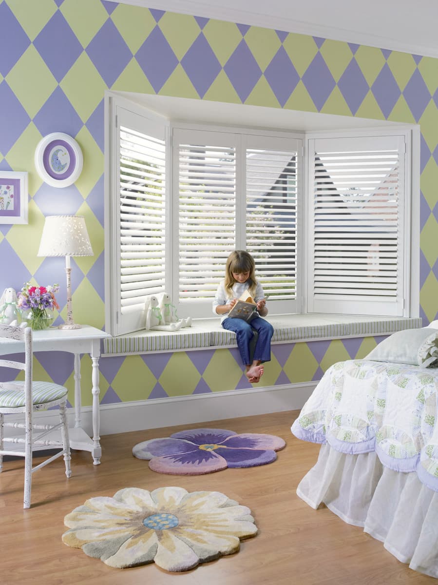 young child's room with NewStyle shutters