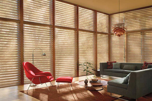 shutters in a living room
