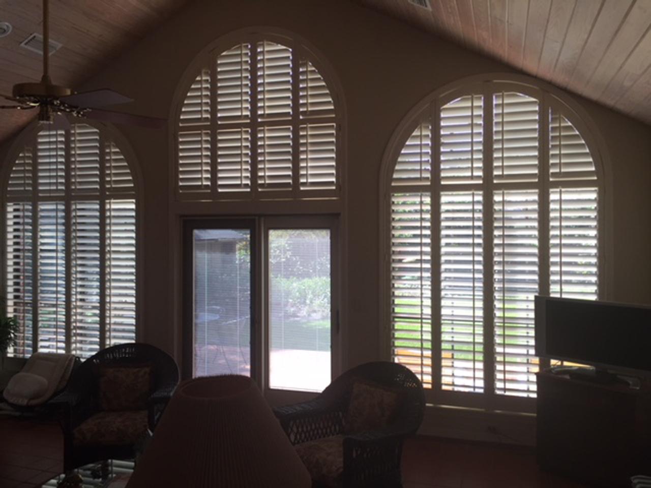 shutters in a living room