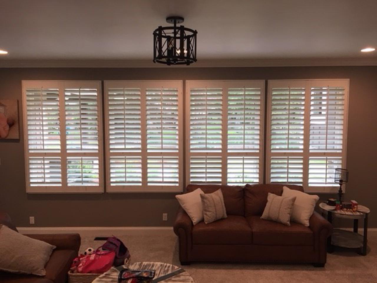 shutters in a living room