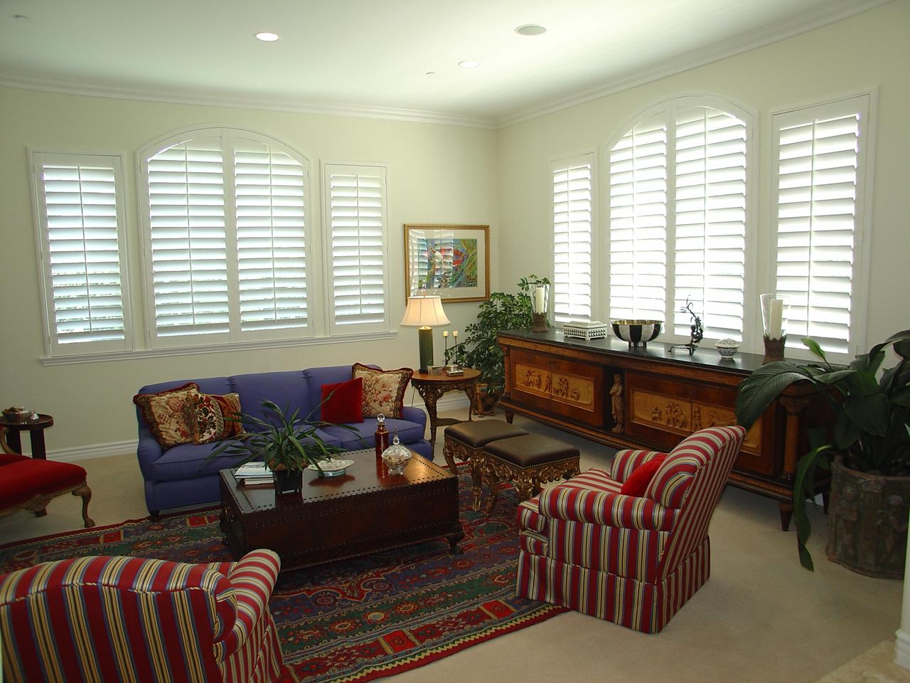 shutters in a living room