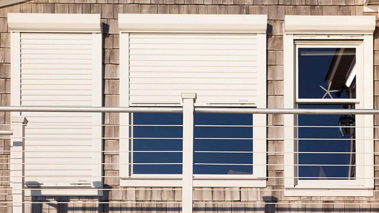 living room 2 LouverStorm Shutters