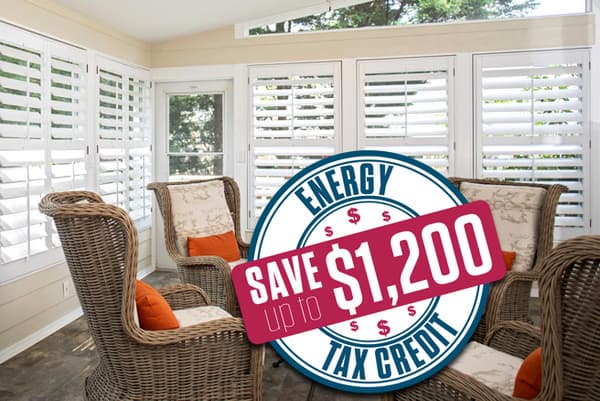 Heritance Hardwood Shutters french door cut out bedroom LouverWood Shutters qualify for the 2023 energy tax credit