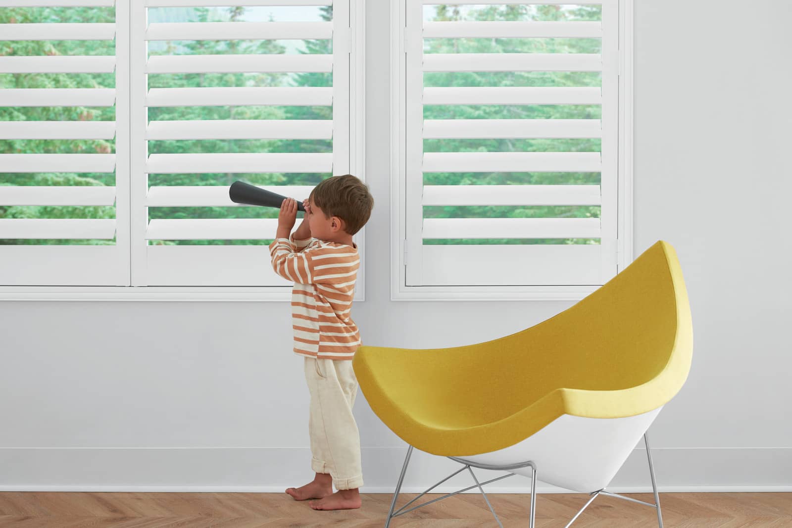 young child's room with NewStyle shutters