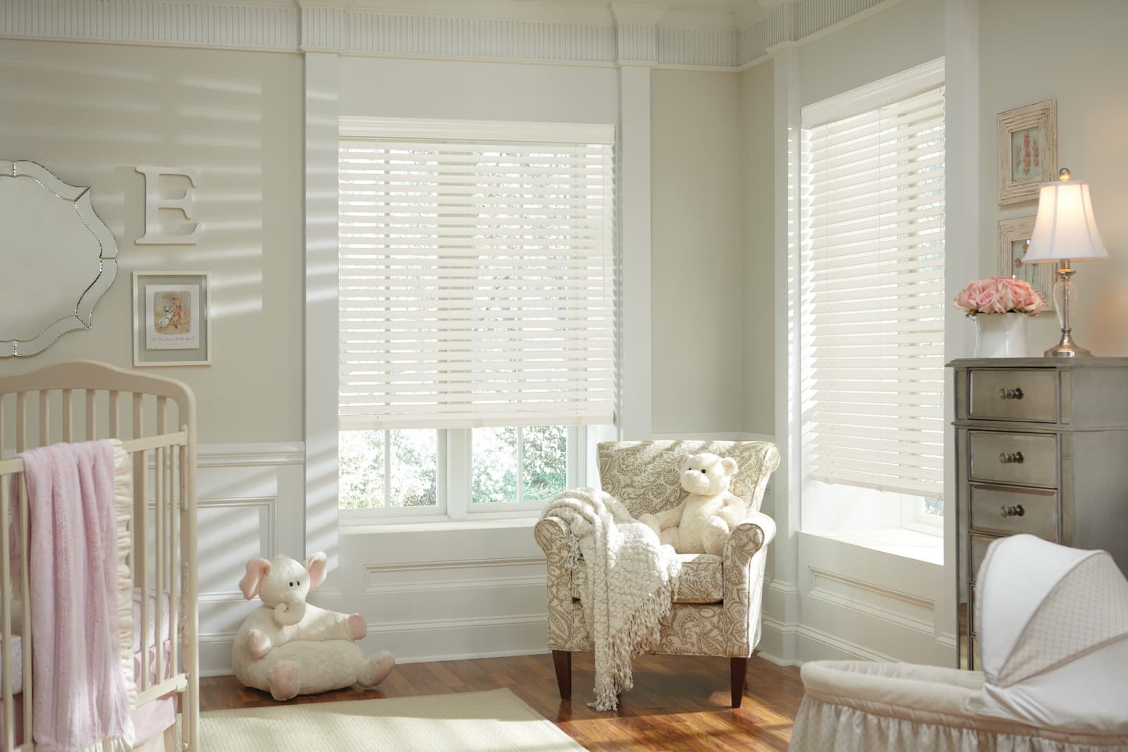 Parkland Wood Blinds basswood nursery wood blinds on nursery windows