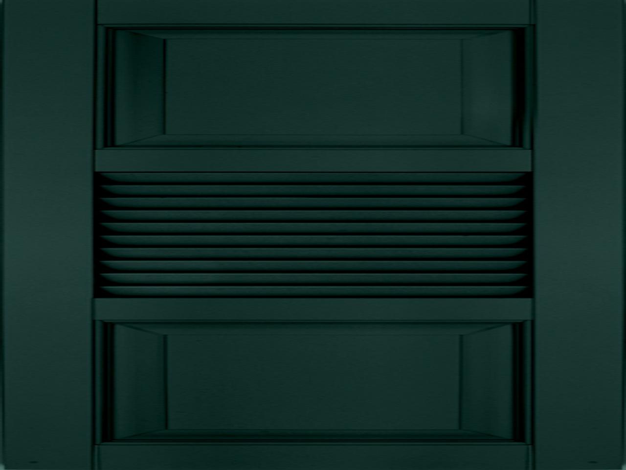 Louvered and raised panel shutter combination