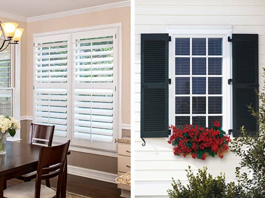 Interior & exterior shutters