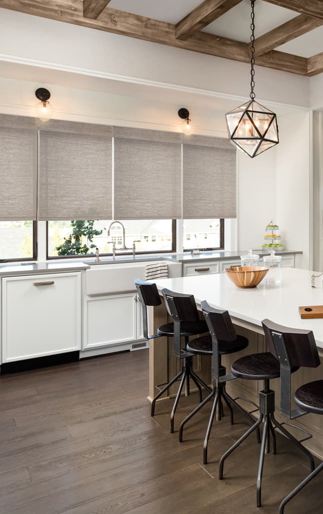 Provenance Woven Wood Shades hacienda diningroom Provenance® Woven Wood Shades