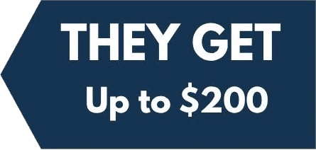 They get up to $200