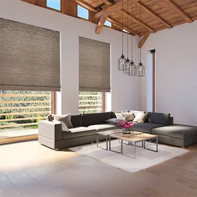 woven wood shades on large windows woven wood shades on large windows